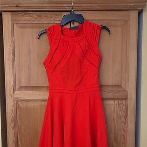 Chic Scarlet Sleeveless Mini Dress